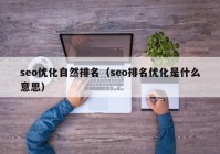 seo优化自然排名（seo排名优化是什么意思）